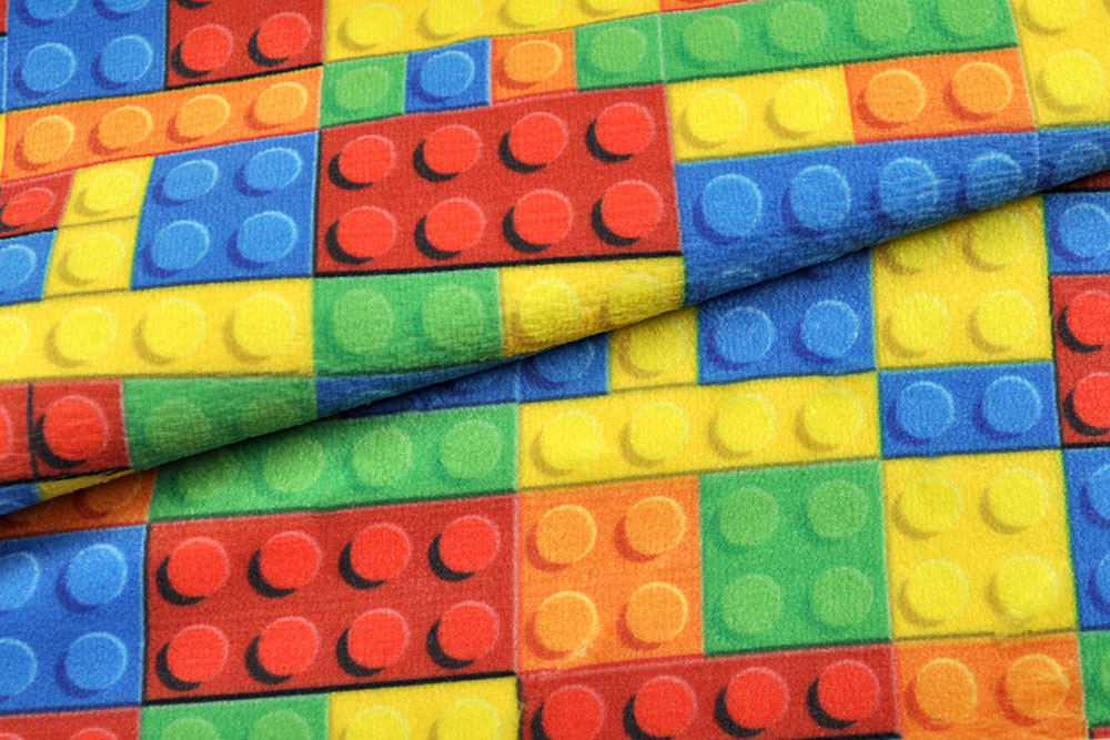 Wellness-Fleece - Bunte Bausteine 