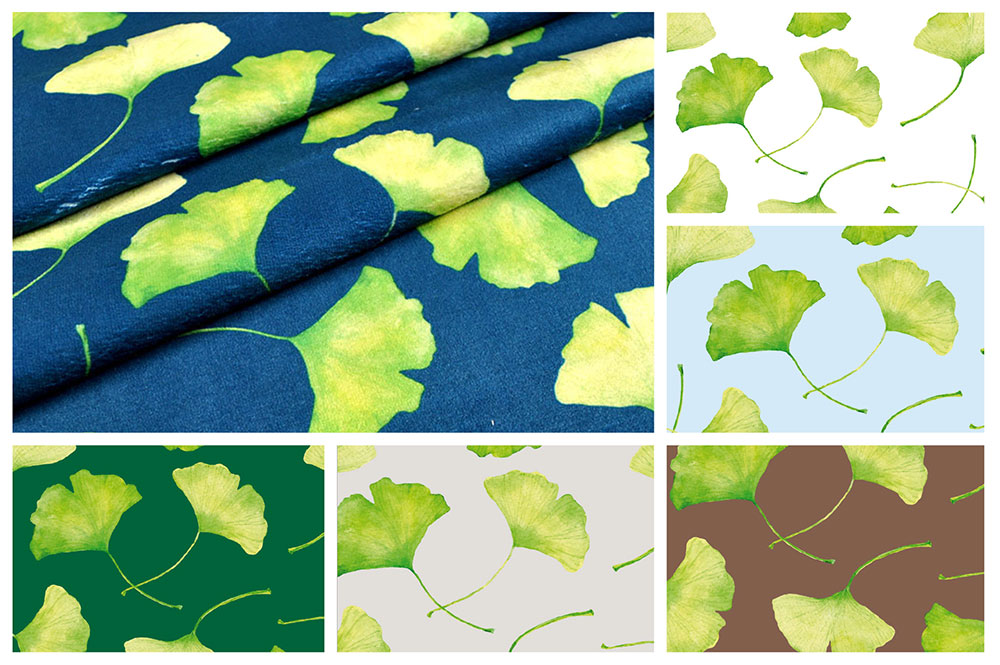 Wellness-Fleece - Ginkgo-Traum 