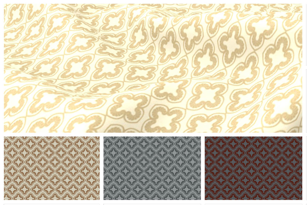 Dekostoff  - Barock-Garten Klassik 