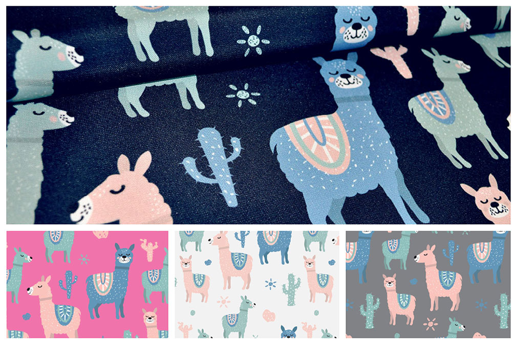 Dekostoff - Sleeping Alpacas 