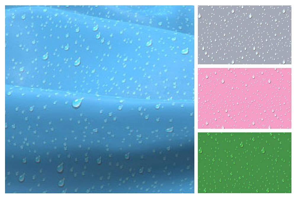 Dekostoff - Wassertropfen 