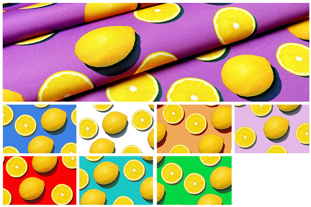 Dekostoff - Zitronen 
