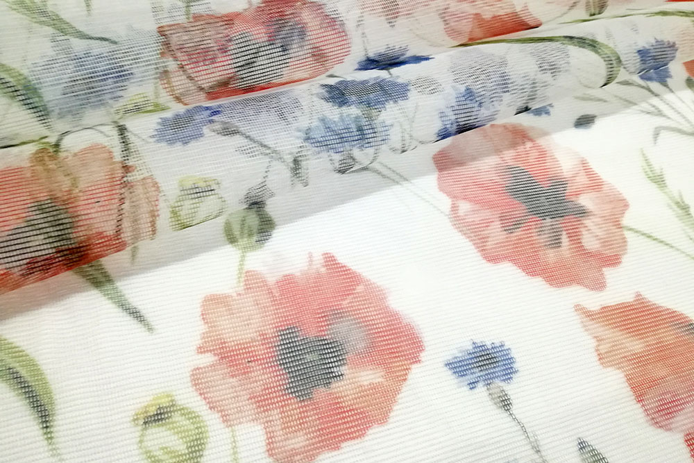 Moskitonetz-Stoff - Mohnblüten-Traum 