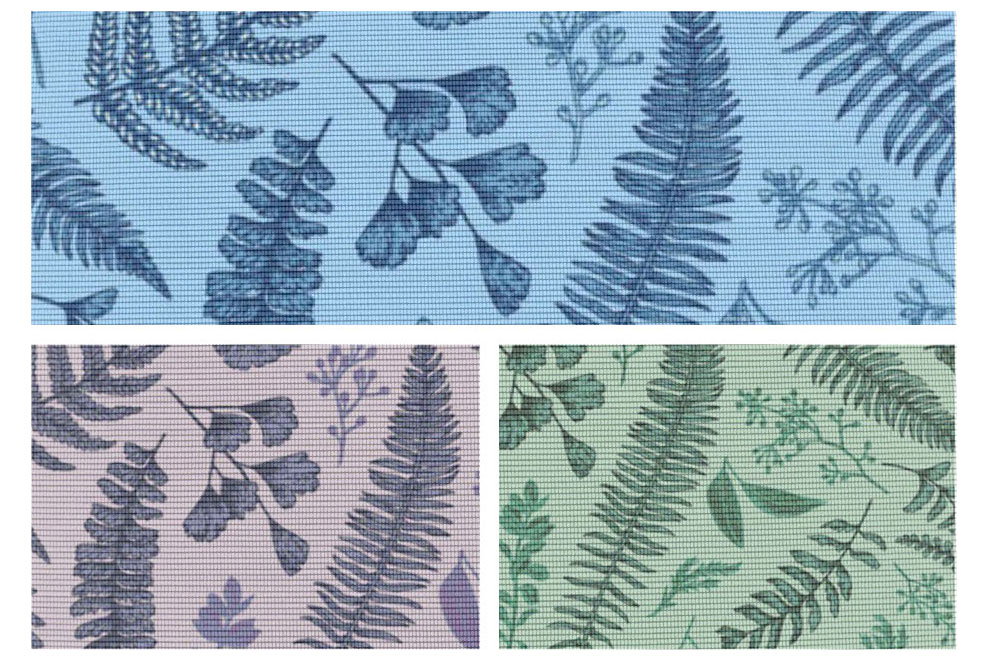 Moskitonetz-Meterware - Vintage-Farn 