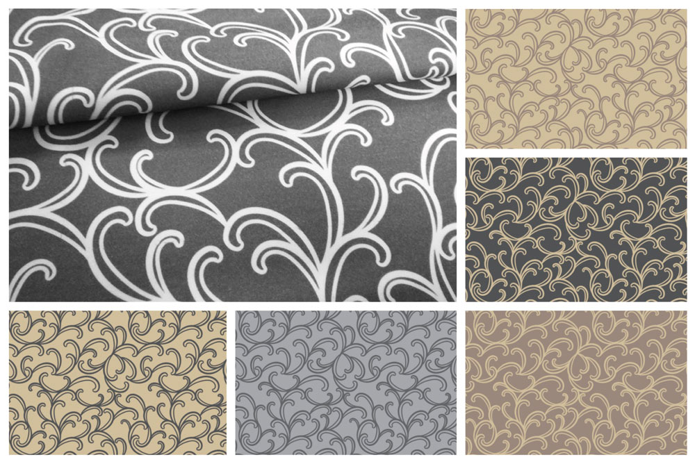 Wärmevorhang-Stoff - Rokoko Style 1 