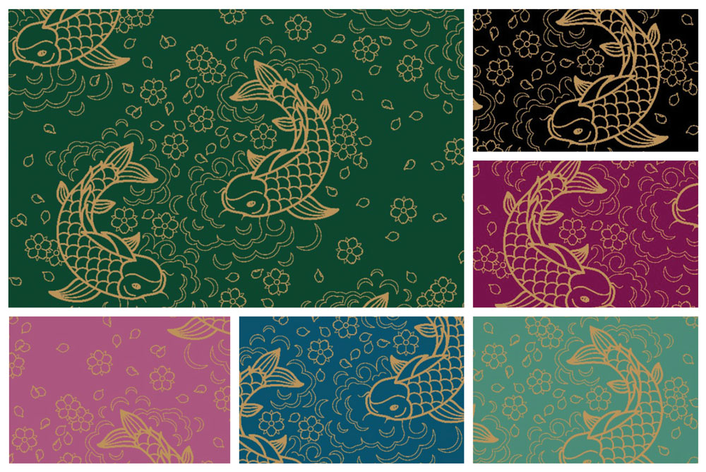 Samtstoff - China-Fische 