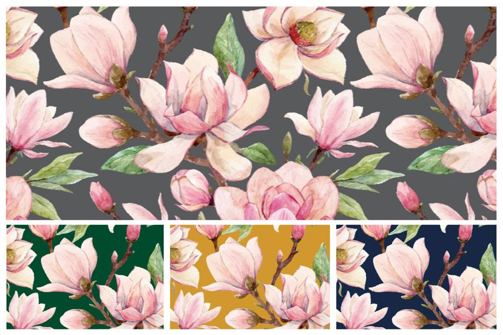 Samt-Stoff - Magnolia Rosé 