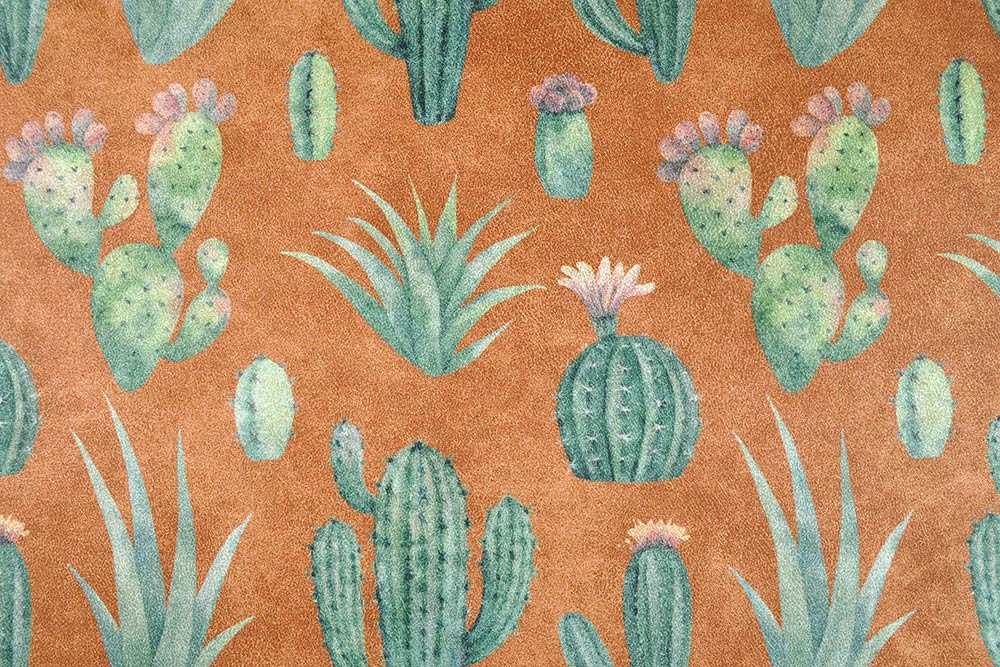 Nubuk Wärmevorhang - Kaktus-Liebe Ziegel