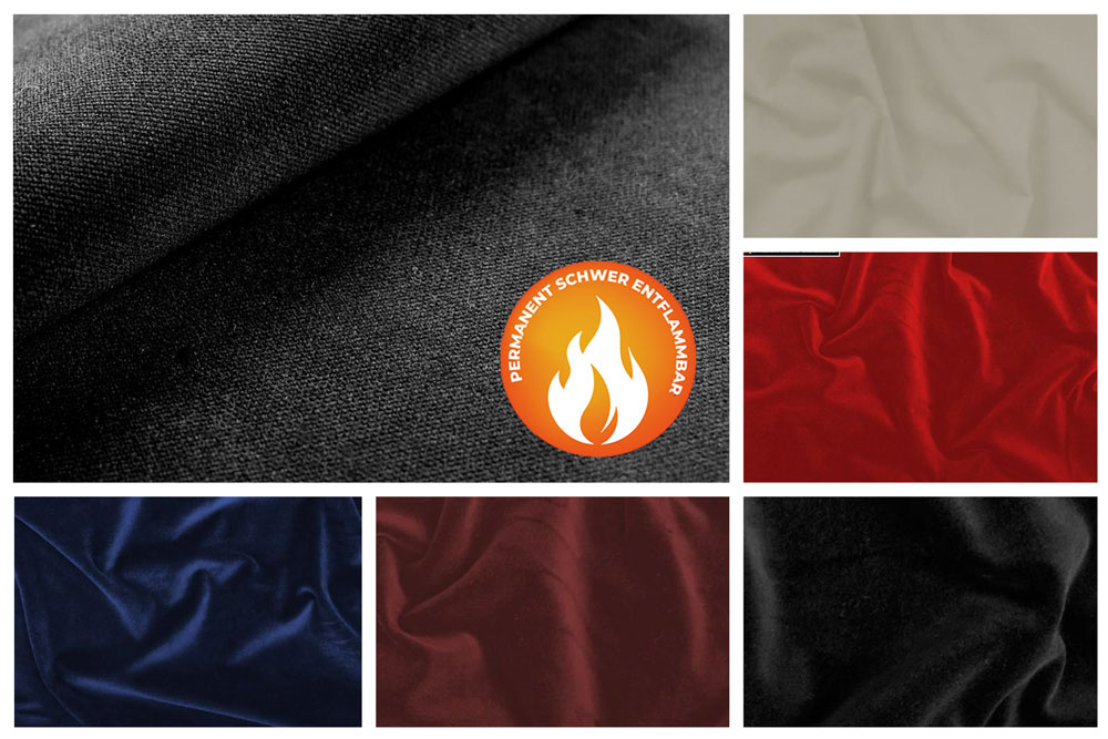 Bühnensamt Deluxe TREVIRA CS - permanent schwer entflammbar 