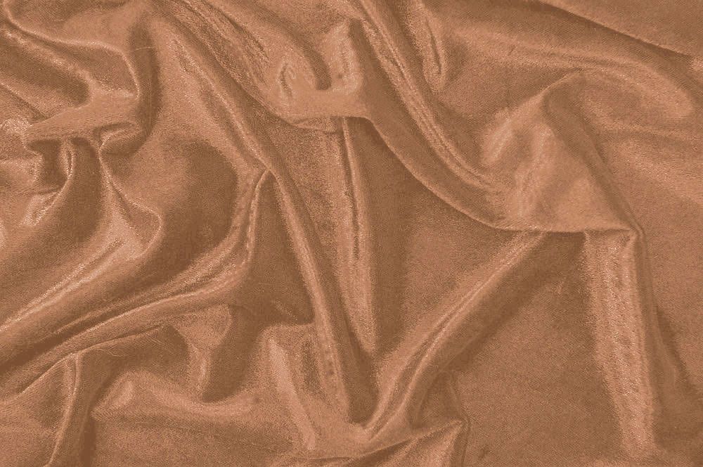 Stretch-Samt- Uni Beige