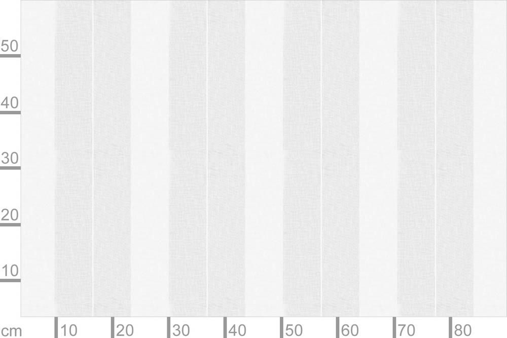Leinen transparent Streifen Varde 300cm breit Weiß