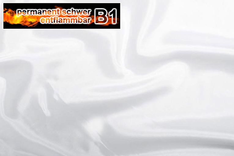 Deko-Taft - permanent schwer entflammbar - Weiß - 5,0 Meter 