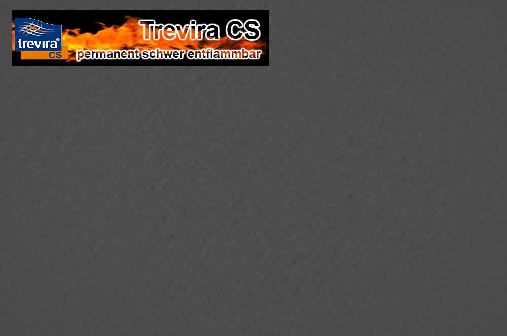 Trevira CS - 160 cm breit - permanent schwer entflammbar - Anthrazit - 2,0 Meter 