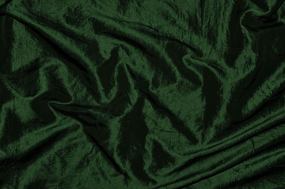 Crinkle Taft deluxe Dunkelgrün