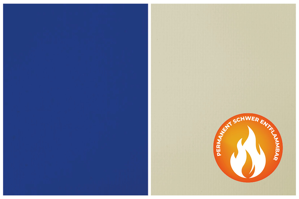 PVC-Markisen-Folie Deluxe - uni - permanent B1 