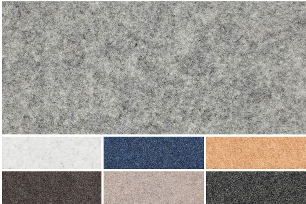 Filz Melange - 100 cm breit - 1,3 mm stark 