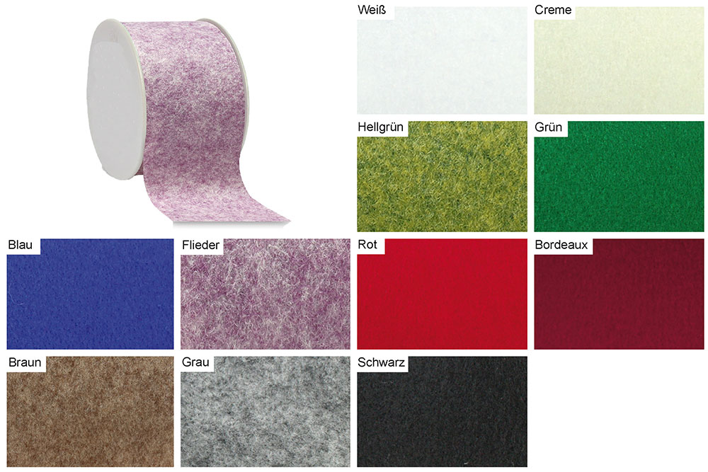 Filzband 1 mm - 11,2 cm - 10-Meter-Rolle 