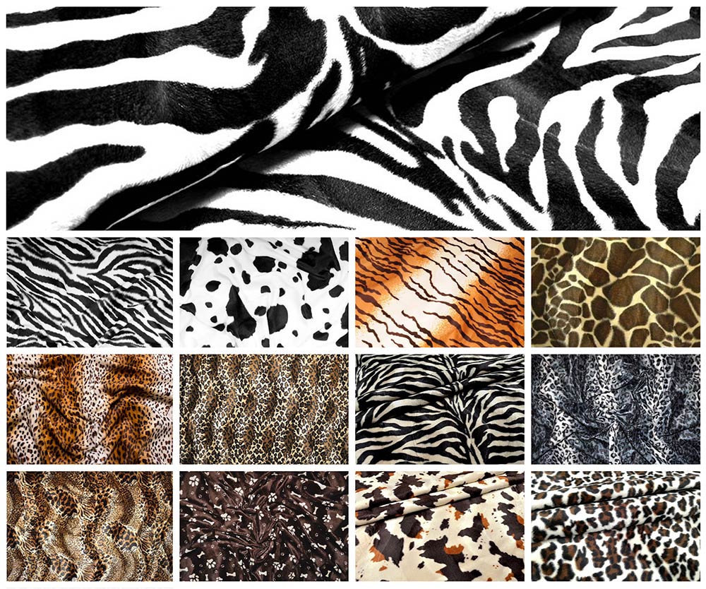 Kurzfellimitat mit Muster 