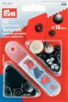 Druckknopf 15 mm - Brüniert - 10 Stück 