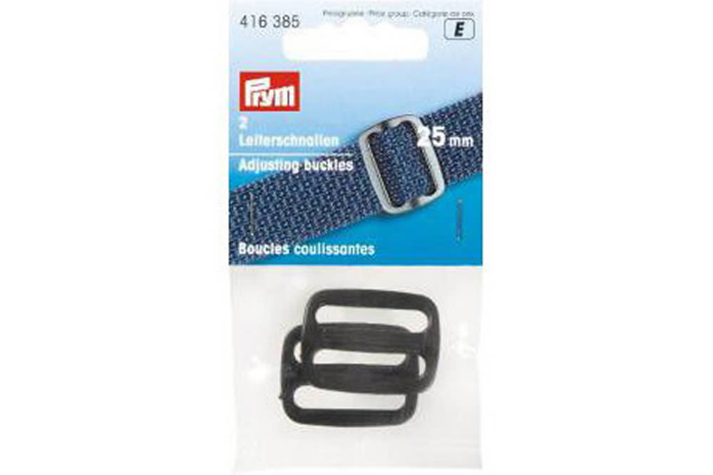 Leiterschnalle schwarz 25 mm - 2 Stück 