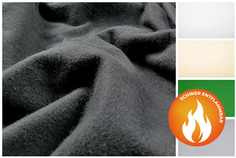 Baumwoll-Molton schwer B1 - 300 cm breit 