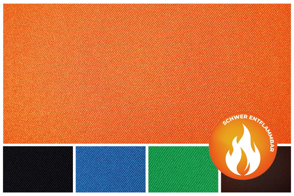 Polyester Segeltuch - schwer entflammbar B1 