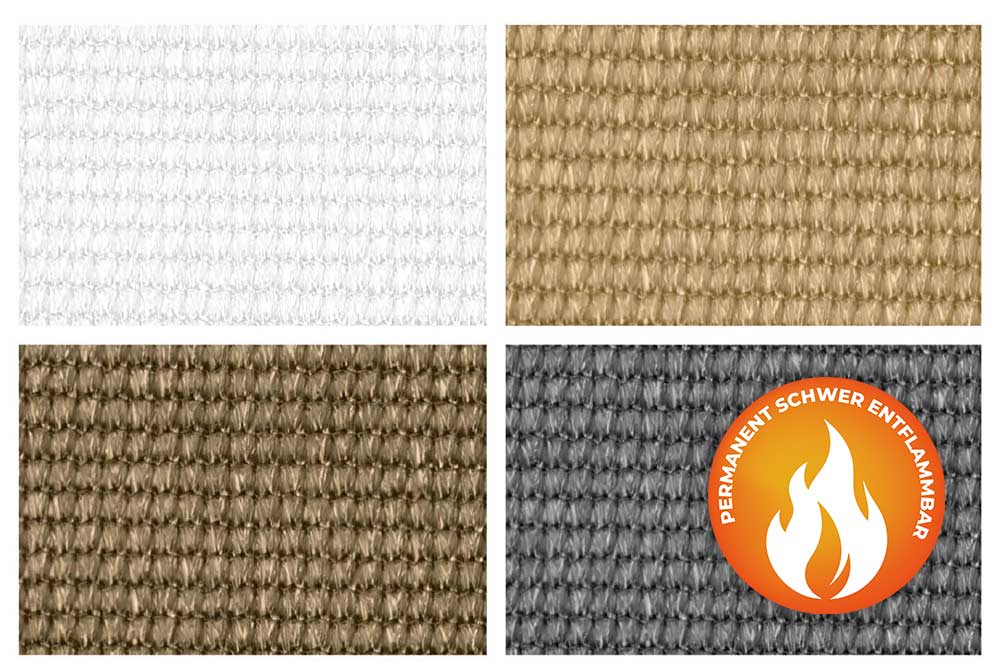 Beschattungsgewebe - permanent schwer entflammbar - 300 cm 