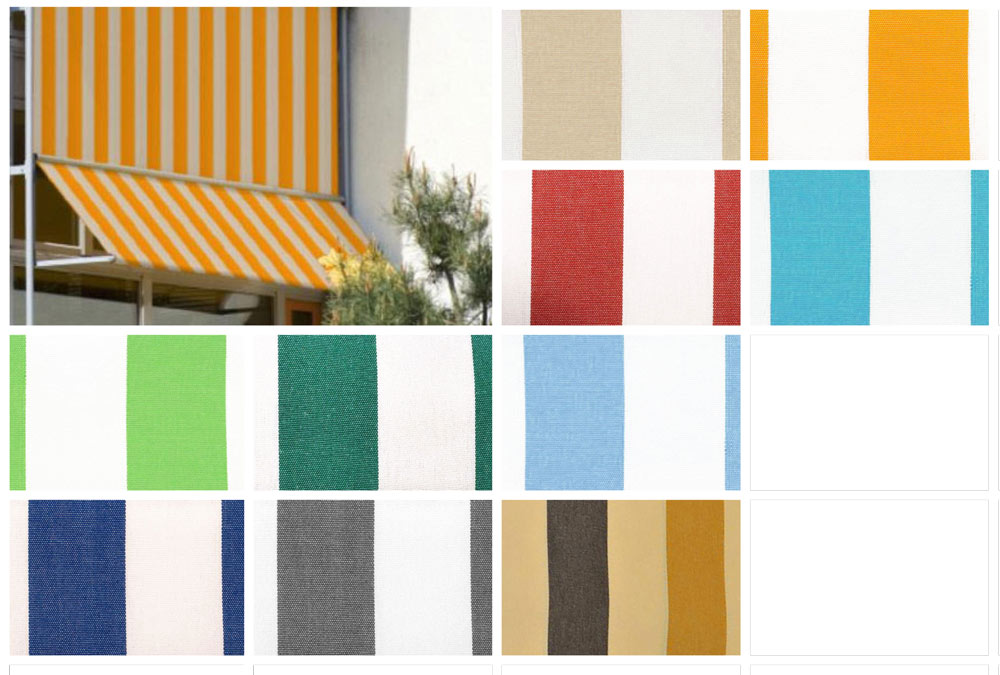 Markisenstoff 160 cm - Spain Sun - Blockstreifen 