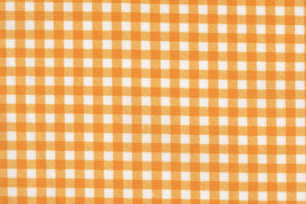 Sonnenschutz-Gewebe Vichy-Karo - 280 cm breit - Weiß/Sonnengelb - 1,0 Meter 