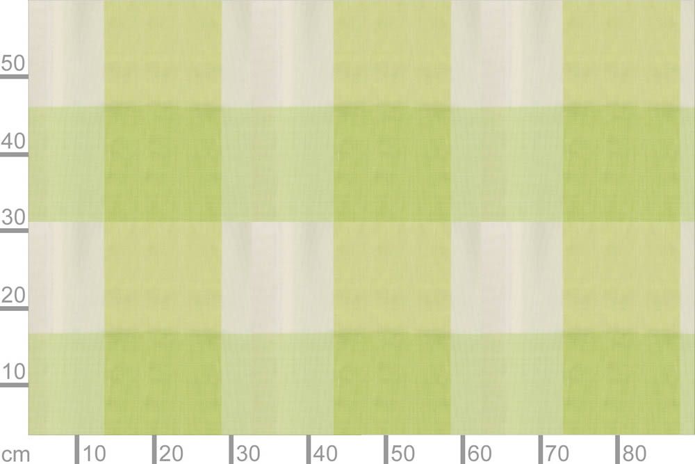 Dekostoff Karo Stedesand 275cm Hellgrün/Creme
