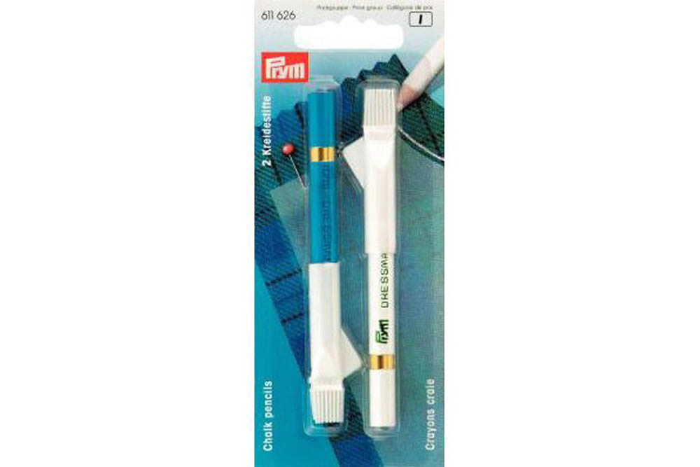 Kreidestift und Bürste - 2 Stück 