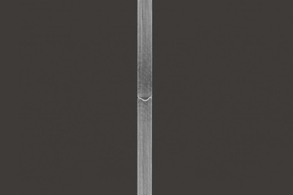 Raffrolloband - 18 mm - Schlaufenabstand 15 cm - transparent 