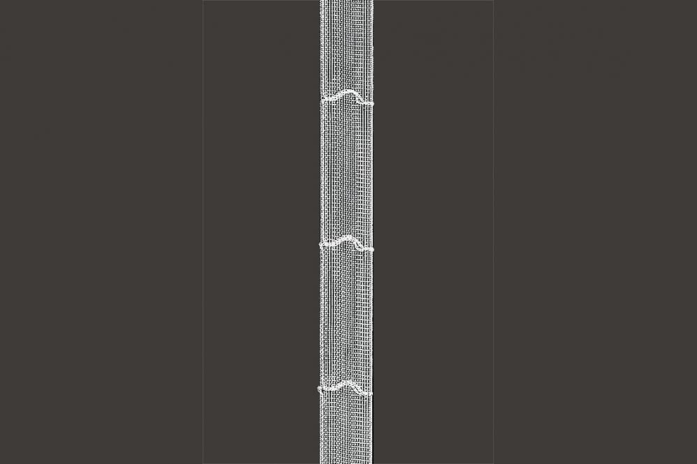 Raffrolloband zum Nähen - 18 mm - transparent 