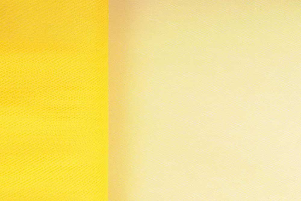 Tüll schwer entflammbar Gelb