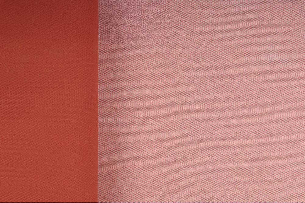 Tüll schwer entflammbar Rotbraun