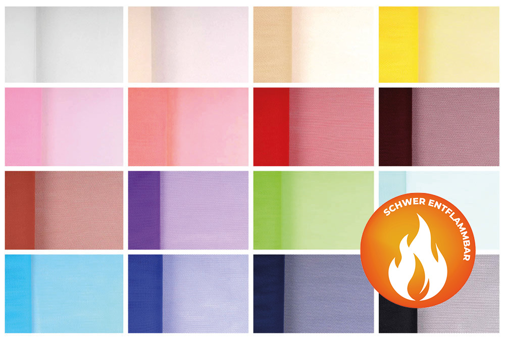 Tüll - schwer entflammbar 