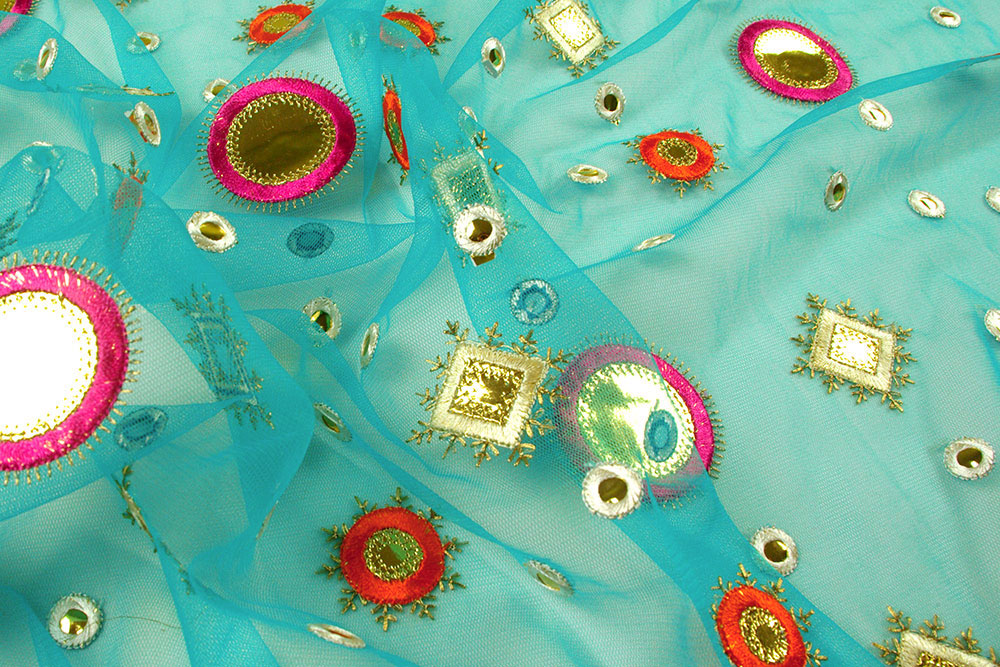 Soft-Tüll Maharadscha - Aqua 