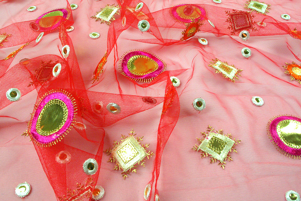 Soft-Tüll Maharadscha - Rot 