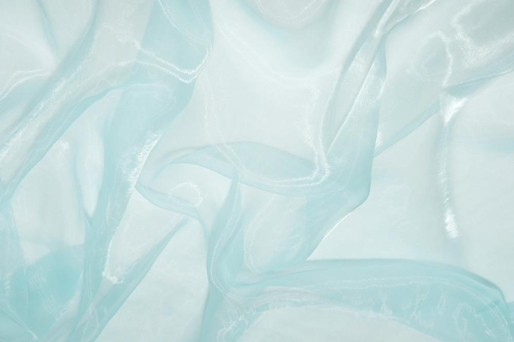 Organza Stoff - Helltürkis - 2,0 Meter 