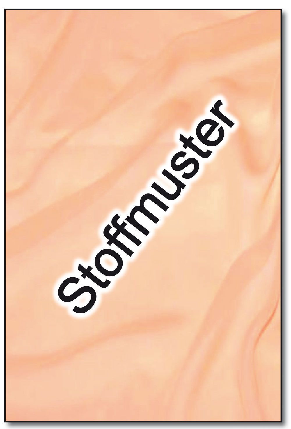 Stoffmuster: Chiffon Stoff - Apricot 