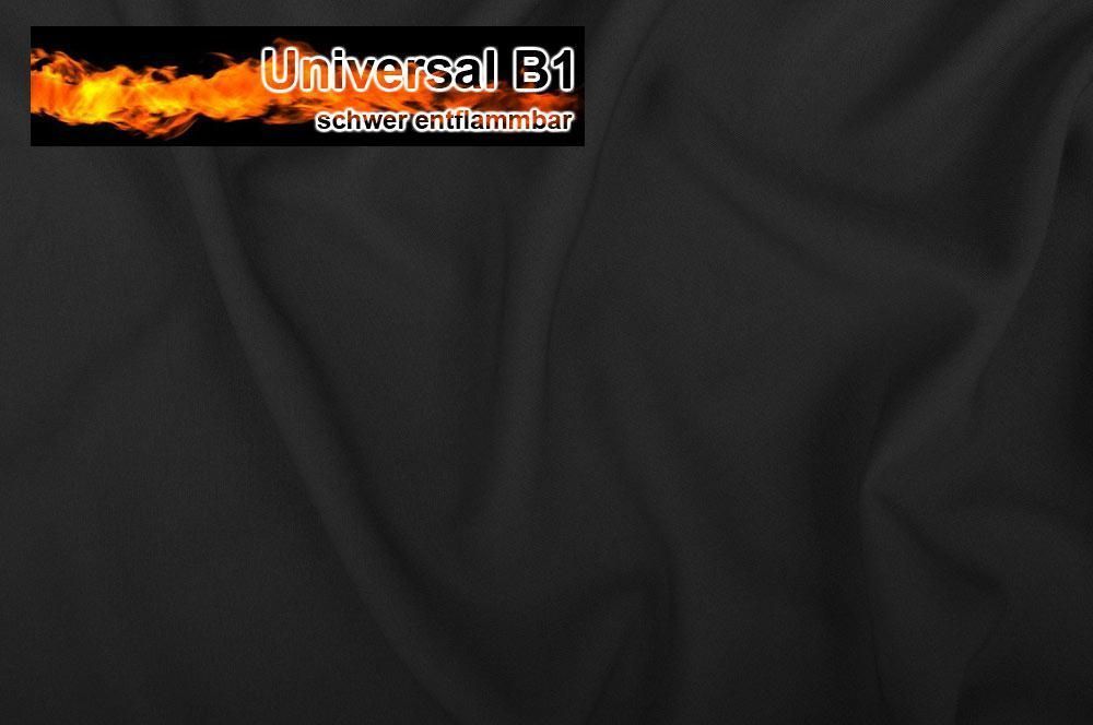 Universal Stoff B1 - schwer entflammbar - Dunkelgrau - 2,0 Meter 
