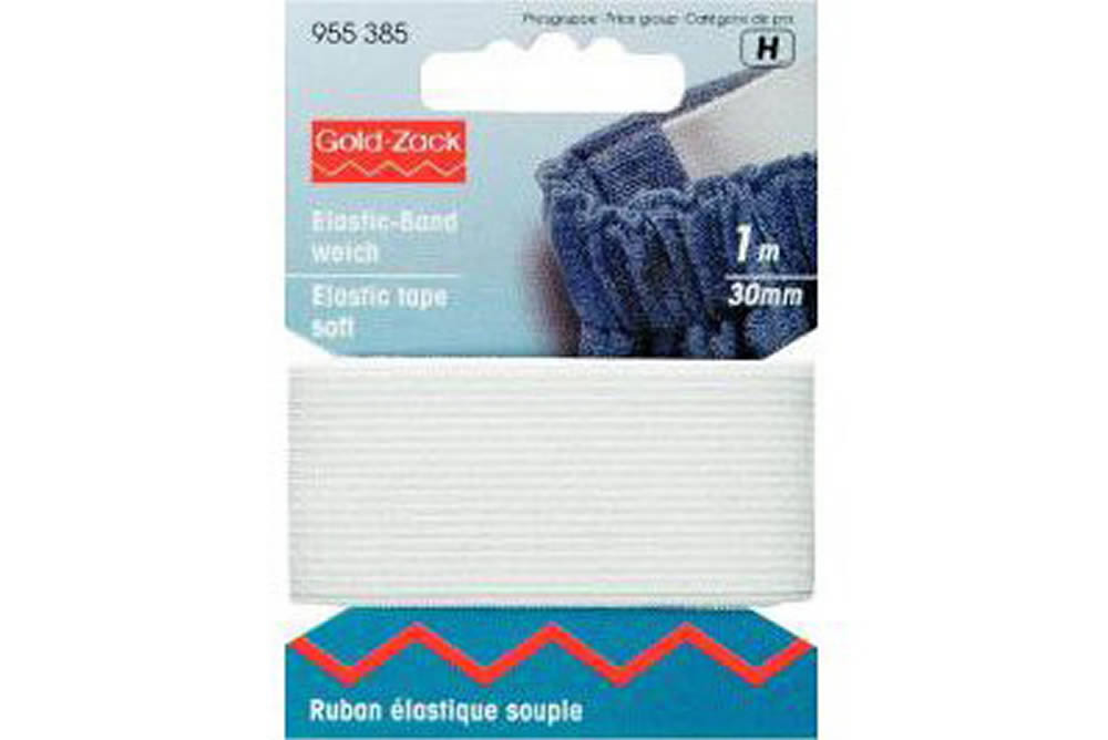 Elastic-Band 30mm weiß - 1m 