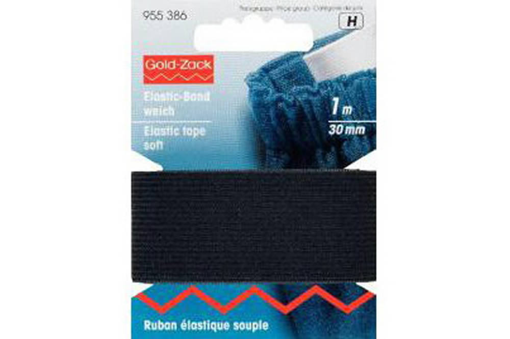 Elastic-Band 30mm schwarz - 1m 