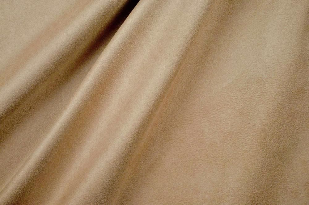 Gardinen- und Dekostoff Softvelours - uni - Beige - 1,0 Meter 
