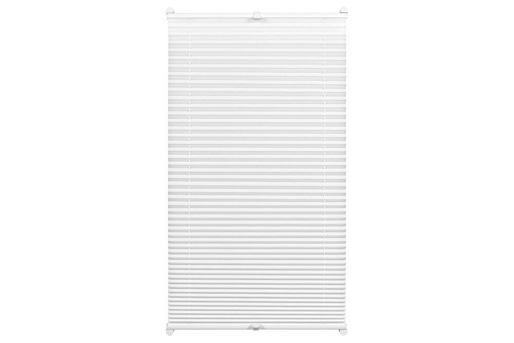 EASYFIX Plissee - 2 Bedienschienen - 90 x 130 cm - Weiß 
