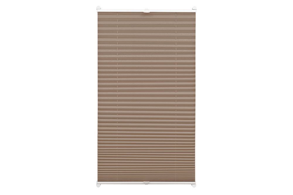 EASYFIX Plissee - 2 Bedienschienen - 60 x 130 cm - Taupe 