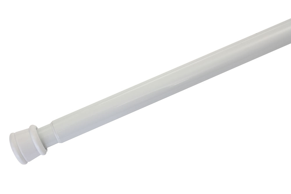 GARDINIA Metall-Spannstange - Ø 23/26 mm - 80-130 cm - Weiß 