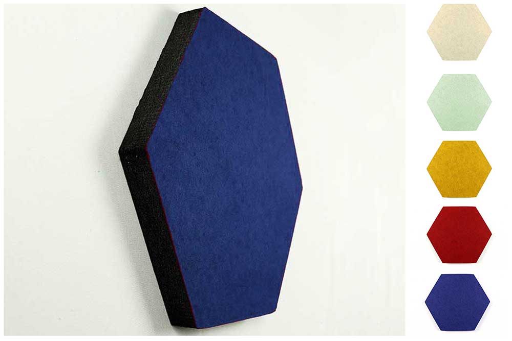 Akustikpaneel Blue Fiber - Hexagon 40 