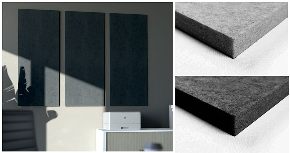 Akustikpaneel Wand - Blue Fiber - 120 x 50 cm - inkl. Befestigung 