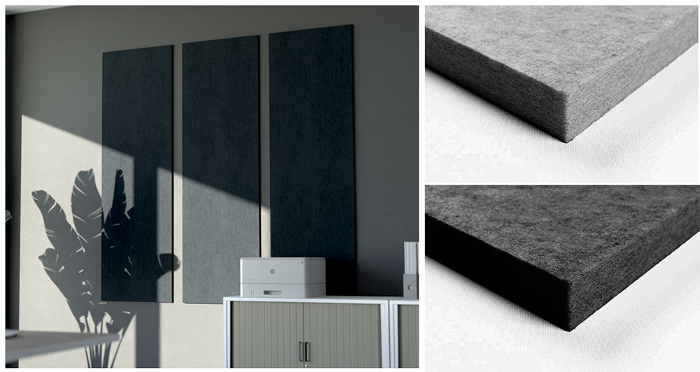 Akustikpaneel Wand - Blue Fiber - 160 x 50 cm - inkl. Befestigung 